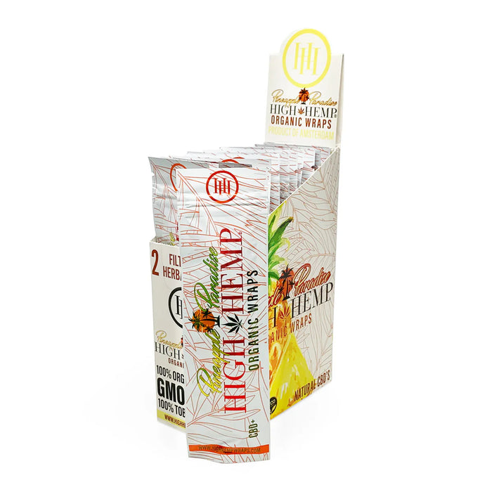 High Hemp | Organic Wraps Wraps – 2 Count (25 Packs / Box) Leaf Wrap LEHIGH WHOLESALE PINEAPPLE PARADISE