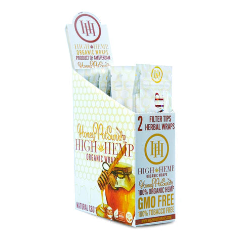High Hemp | Organic Wraps Wraps – 2 Count (25 Packs / Box) Leaf Wrap LEHIGH WHOLESALE HONEY POT SWIRL