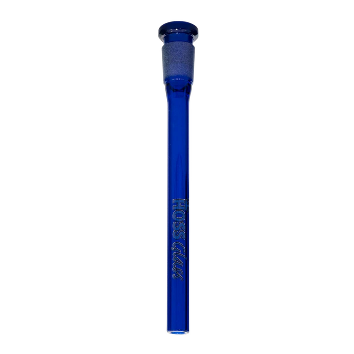 Hoss Glass | 5.5" Flush Mount Open Ended full Colour Downstems [YX23C] Downstem · Bowlstem Smoking Cat Distribution Blue