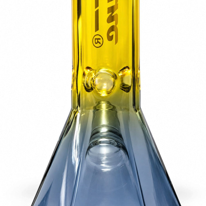Fortune | 10" Dual-Tone Geometric Beaker Bong Glass Bong Fortune