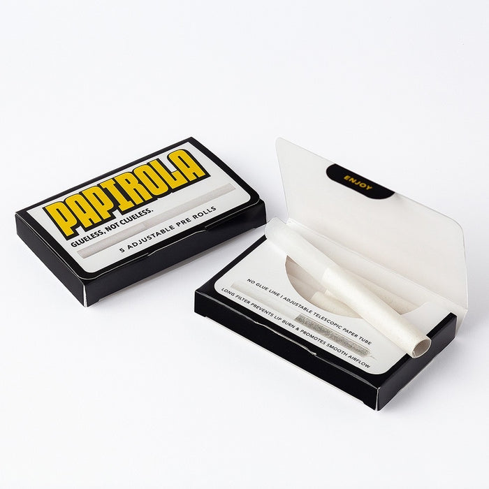 PAPIROLA Pre-rolled Telescopic Tubes - Adjustable Pre-rolled paper tubes Box