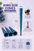 LYF Platinum | Pre Roll King Size Cones, Blueberry Flavour, Chlorine Free, Vegan, 109mm, 30 Cones, 10 Packs of 3 Pre-rolled Cone (Display Pack) LYF Live Your Freedom