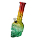8″ Skull Glass Bong [JBLX-11-2] Glass Bong Canadian Distributor Green/Red