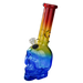 8″ Skull Glass Bong [JBLX-11-2] Glass Bong Canadian Distributor Blue/Red