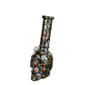 8″ Skull Printing Glass Bong [JBLX-11-3] Glass Bong Canadian Distributor Pattern A