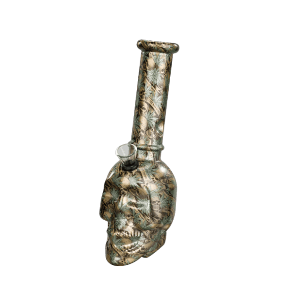 8″ Skull Printing Glass Bong [JBLX-11-3] Glass Bong Canadian Distributor Pattern B