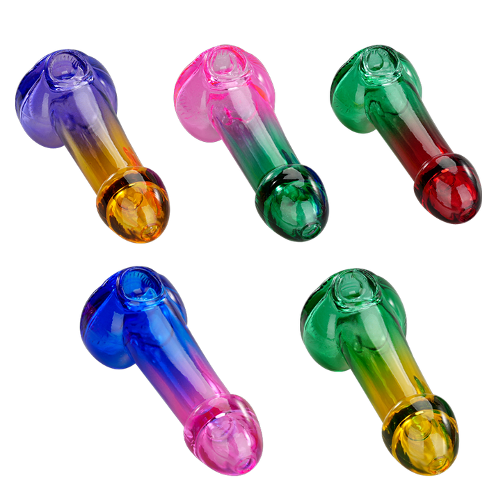 5″ Glass Pipe – Adult (Mixed Color) – Pack of 6 [JFR040]