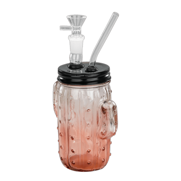 TOPPUFF® | 5″ Cactus Glass Bong – Surface Plating Colors [JTOP01.1004] Glass Bong Canadian Distributor Red
