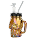 TOPPUFF® | 6″ Skull Cup Glass Bong – Surface Painting Colors [JTOP01.1006] Glass Bong Canadian Distributor Brown
