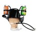 Party Sip Hands-Free Dual Drink Drinking Helmet – Cowboy Hat Gadget Canadian Distributor Black