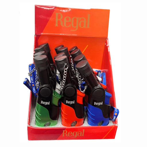 Regal | Adjustable Angle Torch Lighter – Display of 12 [XLC1272] Lighter ONE