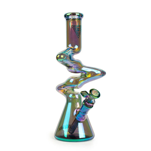 Red Eye 12" Terminator Triple Zong Green Beaker Bong Bongs Smoking Cat Distribution Default Title
