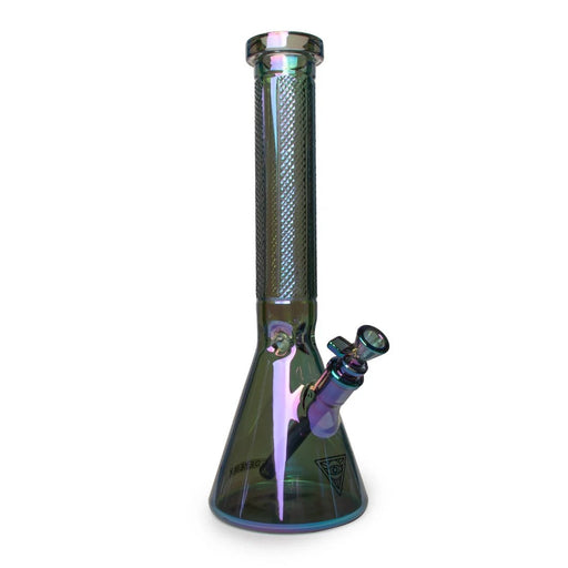 15" 7mm Thick Terminator Traditions Series Facetted Quarter Pattern Water Pipe Glass Bong West Coast Gifts Default Title