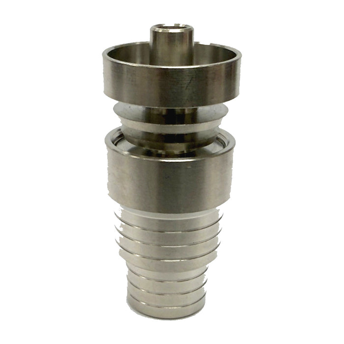 4 In 1 Domeless Spiral Titanium Nail with Male and Female joint Cap · Dabber · Insert · Clip · Nail NIBO Distribution
