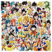 50pcs Assorted Anime Design Stickers Collectable Items Every Weekend Dragon Ball_C