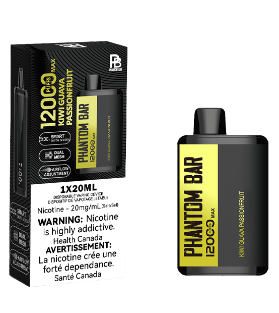 Phantom Bar | 12000 Puff LCD Disposable BOX OF 5 Disposable Vape RK Consulting Inc Kiwi guava passionfruit