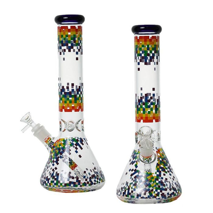 14″ 5MM Glass Beaker Bong – (LGBTQ-00x) Beaker Bong Canadian Distributor Design 3