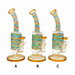LU-010 - Color Swirl Glass Bong Set Glass Bong The MST