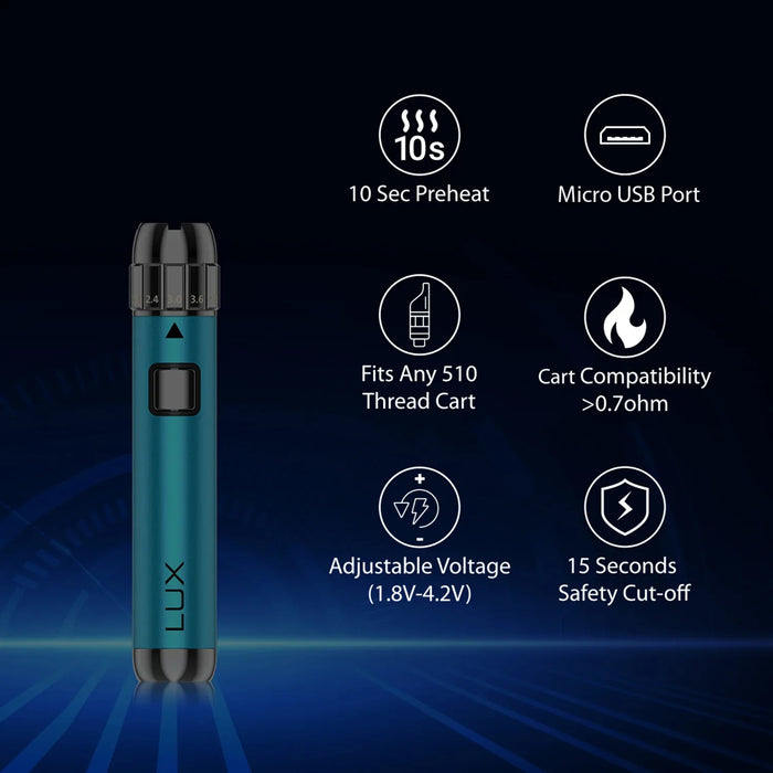 Yocan | LUX Universal twist Battery for 510 thread Display of 20 Vape Devices ONE