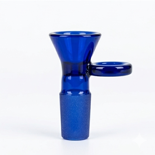Cheech Glass | 14mm Full Colour Bowls Bowl · Popper Smoking Cat Distribution Blue