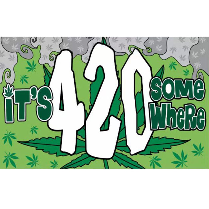 Digital Printed Marijuana Flag Flag · Sign Canadian Distributor M078