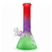 12.5" Frosted Gradient Diamond-Cut Beaker Glass Bong Super Supplys Inc Tropical Rush