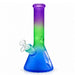 12.5" Frosted Gradient Diamond-Cut Beaker Glass Bong Super Supplys Inc Dragon Fruit