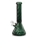 12.5" Diamond Cut Textured Beaker Bong – 7mm Glass Glass Bong Super Supplys Inc Black