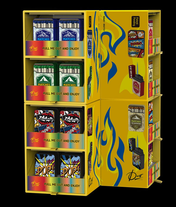 DUCO™ | Magic Cube - Grand Jet - Single flame Torch lighter Display of 48 Lighter ONE TRADING