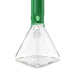 Fortune 18" 7mm Square Base Glass Water Pipe – 50mm Neck Glass Bong Fortune