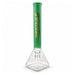 Fortune 18" 7mm Square Base Glass Water Pipe – 50mm Neck Glass Bong Fortune