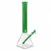 Fortune 18" 7mm Square Base Glass Water Pipe – 50mm Neck Glass Bong Fortune