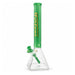 Fortune 18" 7mm Square Base Glass Water Pipe – 50mm Neck Glass Bong Fortune Green