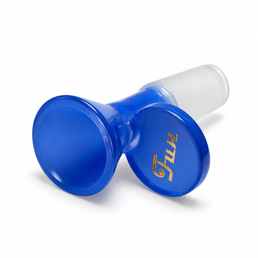 Fortune | 14mm Fun Milky Glass Bowl Piece with Handle – Assorted Colors Bowl · Popper Fortune Blue