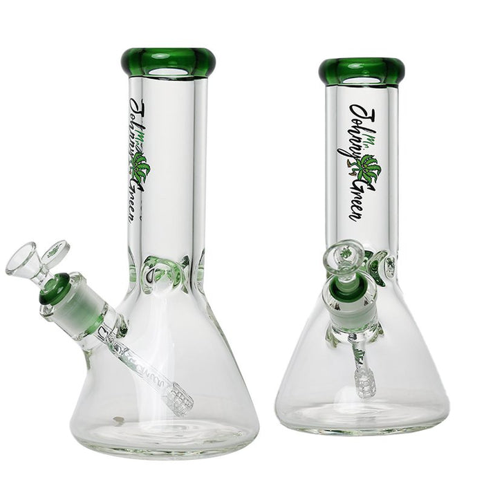 Johnny Green | 10″ Beaker Bong – 9MM Thick with Elephant Joint & Grid Percolator (MJG-001) Glass Bong Canadian Distributor