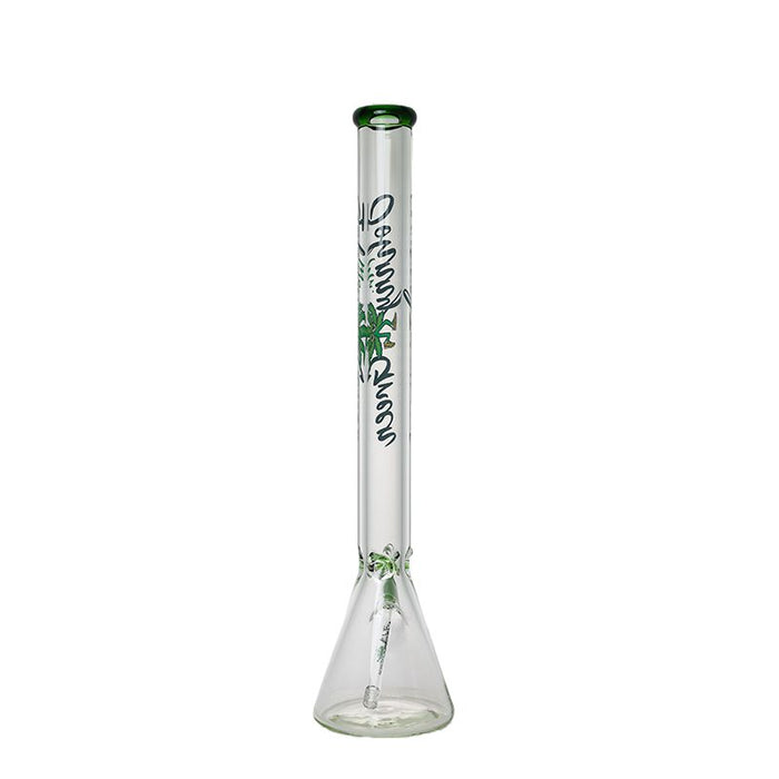 Johnny Green | 24″ 9mm Beaker with Elephant Joint and Grid Percolator Slide – Green (MJG-005) Glass Bong Canadian Distributor