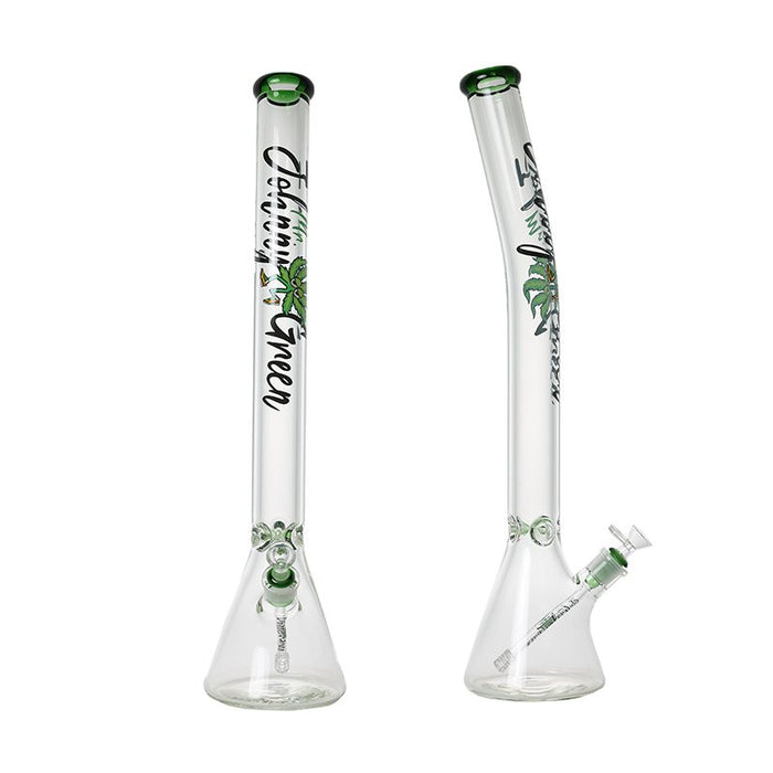 Johnny Green | 24″ Beaker Bong – 9MM Thick Bent Neck with Grid Percolator Slide (MJG-010) Glass Bong Canadian Distributor