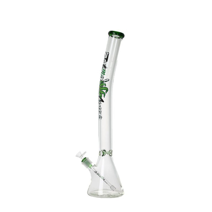 Johnny Green | 24″ Beaker Bong – 9MM Thick Bent Neck with Grid Percolator Slide (MJG-010) Glass Bong Canadian Distributor