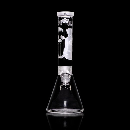 Midnight 14″ Clear Beaker Bong Glass Bong Multiverse