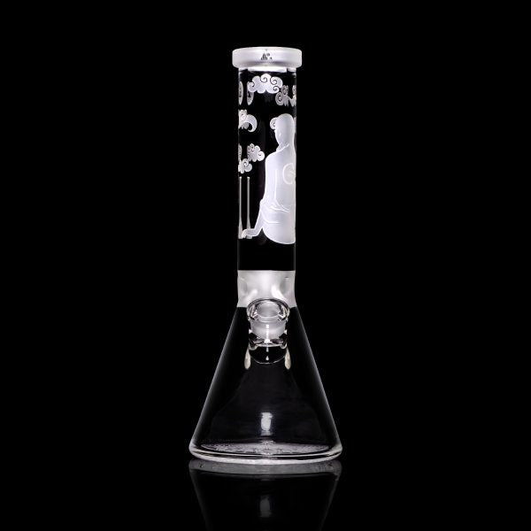 Midnight 14″ Clear Beaker Bong Glass Bong Multiverse