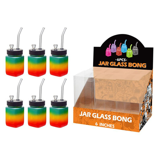 8″ Glass Bong – Assorted Designs | 6-Piece Display [GL-MS0x01] Bongs Canadian Distributor Rasta