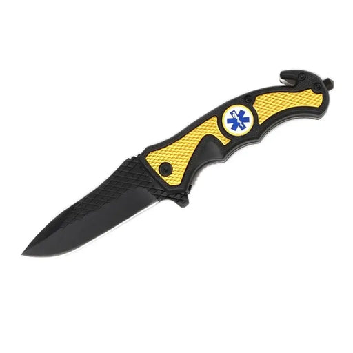 MSK039 - Black & Gold Emblem Folding Knife Folding Knife The MST Default Title