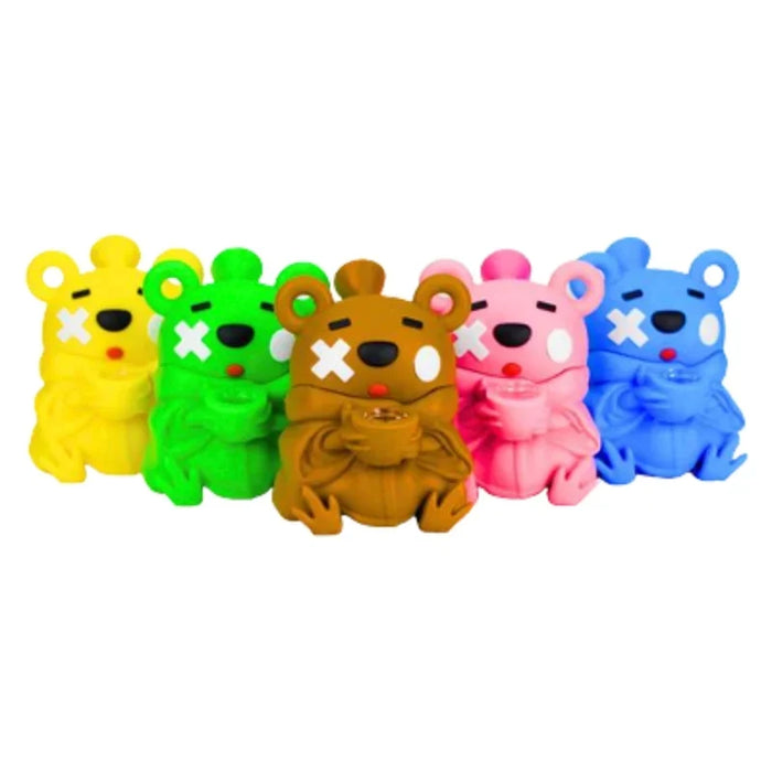 MSTS147 - Teddy Bear Silicone Hand Pipe Silicone Pipe The MST Default Title
