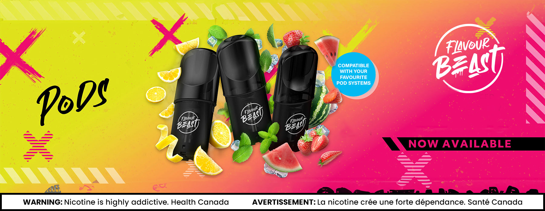 onewholesale.ca flavour beast pods main banner