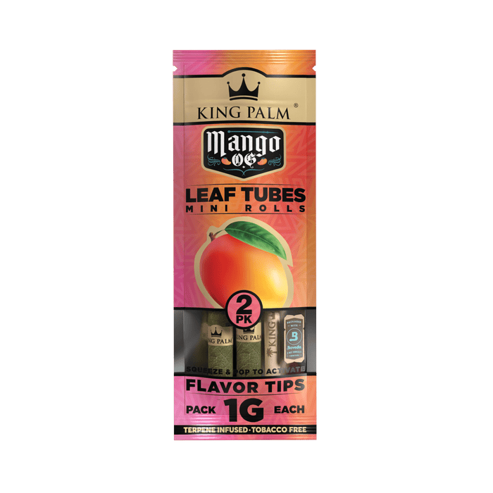 King Palm | 2 Mini Hand-Rolled with flavor tips Box of 20