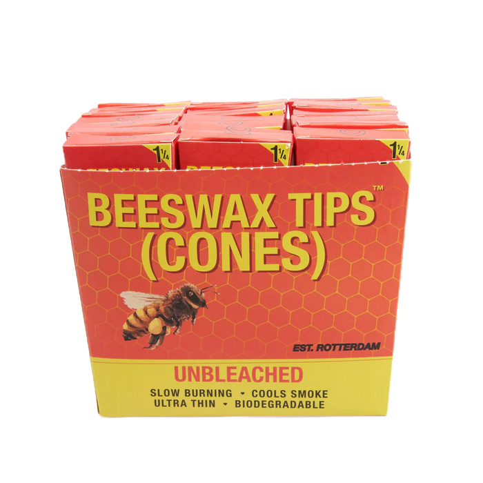 BEESWAX TIPS™ 1-1/4 PRE ROLLED CONES BOX OF 21