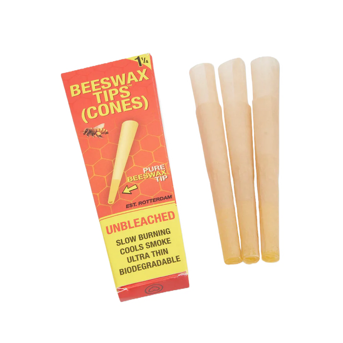 BEESWAX TIPS™ 1-1/4 PRE ROLLED CONES BOX OF 21
