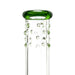 14" Green Accent Beaker Glass Bong Super Supplys Inc