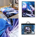 Digital Printed Single layer 1 ply Licensed Fleece Blanket [Combo-B] Blanket Canadian Distributor Wolf