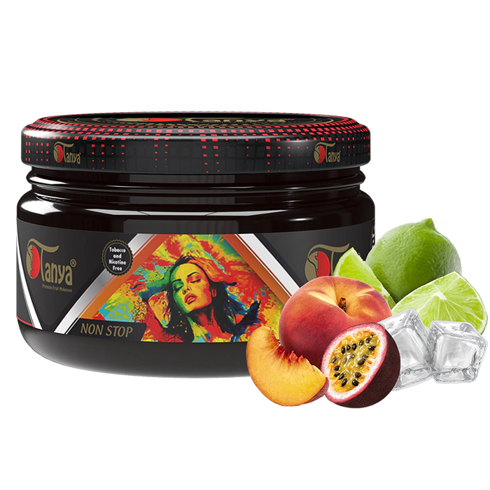 TANYA HOOKAH FLAVOR 250G CAN ZERO NICOTINE- ZERO TOBACCO Hookah Accessories Jatiimports LLC NON STOP